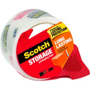 3M - Scotch 1.88 in. W X 54.6 yd L Packaging Tape with Dispenser 1 pk 3M - Scotch 1.88 in. W X 54.6 yd L Packaging Tape with Dispenser 1 pk