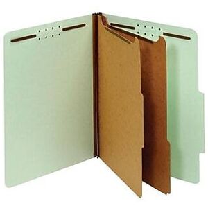 Pendaflex - Pressboard Classification Folder, 2-Dividers, 2 1/2" Expansion, Letter Size, 10/Box - Light Green Pendaflex - Pressboard Classification Folder, 2-Dividers, 2 1/2" Expansion, Letter Size, 10/Box - Light Green