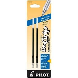 Pilot - Dr. Grip Retractable Ballpoint Pen Refill, Medium Tip, 2/Pack - Blue Ink Pilot - Dr. Grip Retractable Ballpoint Pen Refill, Medium Tip, 2/Pack - Blue Ink