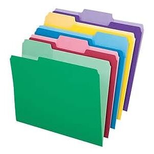 Pendaflex - Recycled File Folder, 1/3-Cut Tab, Assorted, Letter Size, 30/Pack (84370) - Assorted Colors Pendaflex - Recycled File Folder, 1/3-Cut Tab, Assorted, Letter Size, 30/Pack (84370) - Assorted Colors