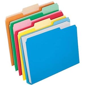 Pendaflex - Double Stuff Recycled File Folder, 1/3-Cut Tab, Assorted, Letter Size, 24/Pack (54458EE) - Assorted Colors Pendaflex - Double Stuff Recycled File Folder, 1/3-Cut Tab, Assorted, Letter Size, 24/Pack (54458EE) - Assorted Colors