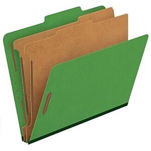 Pendaflex - Pressboard Classification Folder, 2-Dividers, 2 1/2" Expansion, Letter Size, Dark 10/Box - Green Pendaflex - Pressboard Classification Folder, 2-Dividers, 2 1/2" Expansion, Letter Size, Dark 10/Box - Green