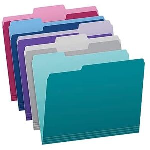 Pendaflex - File Folder, 1-Tab, Assorted, Letter Size, 100/Box (02315) - Assorted Colors Pendaflex - File Folder, 1-Tab, Assorted, Letter Size, 100/Box (02315) - Assorted Colors