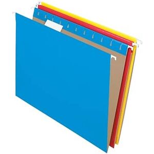 Pendaflex - Essentials Recycled Hanging File Folder, 5-Tab Tab, Letter Size, 25/Box - Assorted Colors Pendaflex - Essentials Recycled Hanging File Folder, 5-Tab Tab, Letter Size, 25/Box - Assorted Colors