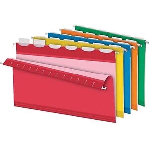 Pendaflex - Hanging File Folder, Expansion, 6-Tab, Legal Size, Assorted, 25/Box - Assorted Colors Pendaflex - Hanging File Folder, Expansion, 6-Tab, Legal Size, Assorted, 25/Box - Assorted Colors