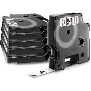 Dymo - D1 Standard 45013 Label Maker Tape, 1/2" x 23', 6/Pack (45013) - Black On White Dymo - D1 Standard 45013 Label Maker Tape, 1/2" x 23', 6/Pack (45013) - Black On White