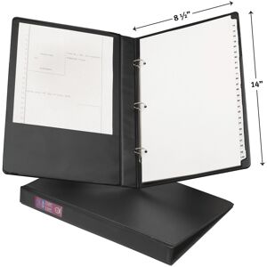 Avery - Legal-Size Durable 3 Ring Binder, 1" Round Rings, (06400) - Black Avery - Legal-Size Durable 3 Ring Binder, 1" Round Rings, (06400) - Black