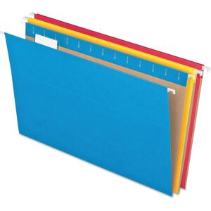 TOPS - Pendaflex Colored Hanging Folders Letter Size 1/5 Cut Tabs Five Color Assortment 25 per Box TOPS - Pendaflex Colored Hanging Folders Letter Size 1/5 Cut Tabs Five Color Assortment 25 per Box