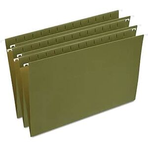 Staples - Hanging File Folder, Stright Cut, Legal Size, 25/Box - Standard Green Staples - Hanging File Folder, Stright Cut, Legal Size, 25/Box - Standard Green