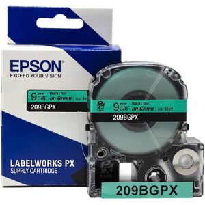 Epson - 3/8" Tape - 209BGPX - Black on Green Epson - 3/8" Tape - 209BGPX - Black on Green