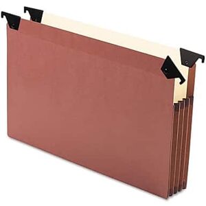 Pendaflex - Premium Reinforced Letter Size, Expanding File With 3 1/2" Expansion, Redrope, 5/Box - Brown Pendaflex - Premium Reinforced Letter Size, Expanding File With 3 1/2" Expansion, Redrope, 5/Box - Brown