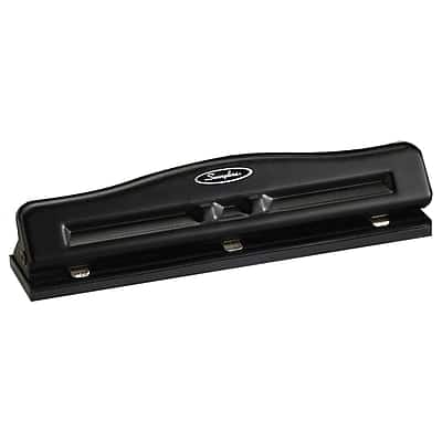 Swingline - Commercial Desktop Adjustable Hole Punch, 11 Sheet Capacity - Black Swingline - Commercial Desktop Adjustable Hole Punch, 11 Sheet Capacity - Black