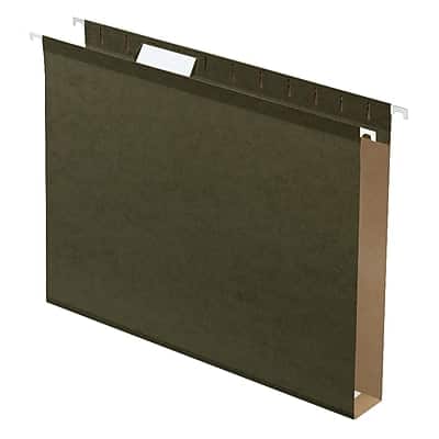 Pendaflex - Heavy-Duty Reinforced Box Bottom Hanging File Folder, 1" Expansion, 1/5-Cut Tab, Letter size, 25/Box - Green Pendaflex - Heavy-Duty Reinforced Box Bottom Hanging File Folder, 1" Expansion, 1/5-Cut Tab, Letter size, 25/Box - Green