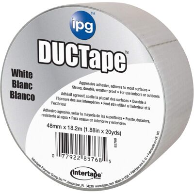 IPG - JobSite 1.88 in. W X 20 yd L White Duct Tape IPG - JobSite 1.88 in. W X 20 yd L White Duct Tape