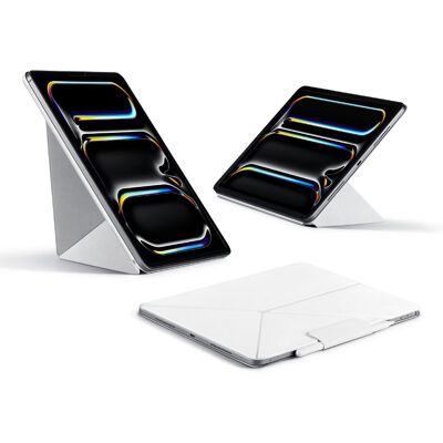 Pitaka - iPad Pro 11 Inch Case 2025/2024, Compatible with iPad Pro M5/M4, Portrait/Landscape Magnetic Case with Pencil Holder - White Pitaka - iPad Pro 11 Inch Case 2025/2024, Compatible with iPad Pro M5/M4, Portrait/Landscape Magnetic Case with Pencil Holder - White