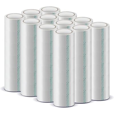 Costway - 72 Rolls Heavy Duty Clear Packaging Tape with 1.89" Wide, 65.6 Yard Per Roll - Clear Costway - 72 Rolls Heavy Duty Clear Packaging Tape with 1.89" Wide, 65.6 Yard Per Roll - Clear