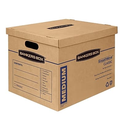 Bankers Box - SmoothMove 19" x 14.5" x 15.5" Moving Box, 8/Carton - Kraft Bankers Box - SmoothMove 19" x 14.5" x 15.5" Moving Box, 8/Carton - Kraft