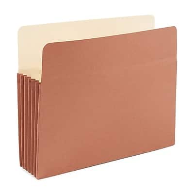 Staples - Reinforced File Pocket, 5.25" Expansion, Letter Size, 10/Box - Brown Staples - Reinforced File Pocket, 5.25" Expansion, Letter Size, 10/Box - Brown