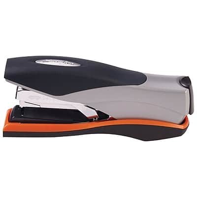 Swingline - Optima 40 Reduced Effort Desk Stapler, 40-Sheet Capacity - Silver/Black Swingline - Optima 40 Reduced Effort Desk Stapler, 40-Sheet Capacity - Silver/Black