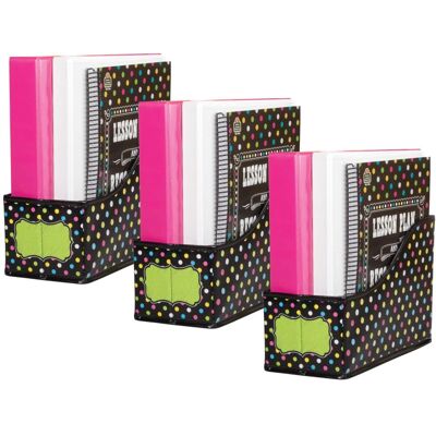 Teacher Created Resources - Chalkboard Brights Book Bin, 5"W x 8"H x 11"D, Pack of 3 Teacher Created Resources - Chalkboard Brights Book Bin, 5"W x 8"H x 11"D, Pack of 3