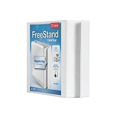 Cardinal - Heavy Duty 2" 3-Ring View Binders, D-Ring - White Cardinal - Heavy Duty 2" 3-Ring View Binders, D-Ring - White