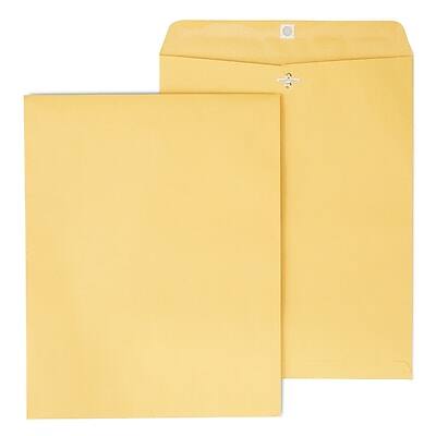 Staples - Clasp & Moistenable Glue Kraft Catalog Envelope, 11 1/2" x 14 1/2", 100/Box - Brown Staples - Clasp & Moistenable Glue Kraft Catalog Envelope, 11 1/2" x 14 1/2", 100/Box - Brown