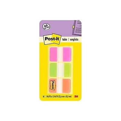 Post-it - Tabs, 1" Wide, Colors, 66 Tabs/Pack - Assorted Post-it - Tabs, 1" Wide, Colors, 66 Tabs/Pack - Assorted