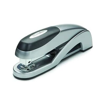 Swingline - Optima Desk Stapler, 25-Sheet Capacity - Silver Swingline - Optima Desk Stapler, 25-Sheet Capacity - Silver