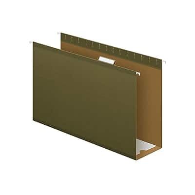 Pendaflex - Reinforced Hanging File Folders, Extra Capacity, 5-Tab, Legal Size, Standard 25/Box - Green Pendaflex - Reinforced Hanging File Folders, Extra Capacity, 5-Tab, Legal Size, Standard 25/Box - Green