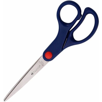 Sparco - 7" Kids Straight Scissors Straight Stainless Steel Pointed Tip 1 Each - Blue Sparco - 7" Kids Straight Scissors Straight Stainless Steel Pointed Tip 1 Each - Blue