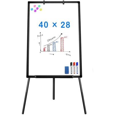 maxtek - Bulletin Boards Portable Dry Erase 40 x 28 Tripod Height Adjustable Flipchart Whiteboards Presentation Supplies - Black maxtek - Bulletin Boards Portable Dry Erase 40 x 28 Tripod Height Adjustable Flipchart Whiteboards Presentation Supplies - Black