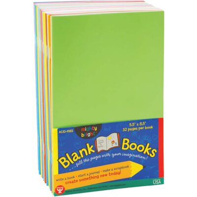 Hygloss - Blank Paperback Books, 5.5" x 8.5", Assorted Colors, Pack of 10 Hygloss - Blank Paperback Books, 5.5" x 8.5", Assorted Colors, Pack of 10