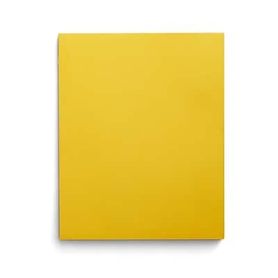 Staples - Smooth 2-Pocket Paper Folder with Fasteners, 25/Box - Yellow Staples - Smooth 2-Pocket Paper Folder with Fasteners, 25/Box - Yellow