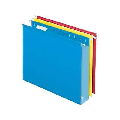 Pendaflex - Reinforced Hanging File Folders, 2" Expansion, Letter Size Color, 12/Box - Assorted Pendaflex - Reinforced Hanging File Folders, 2" Expansion, Letter Size Color, 12/Box - Assorted