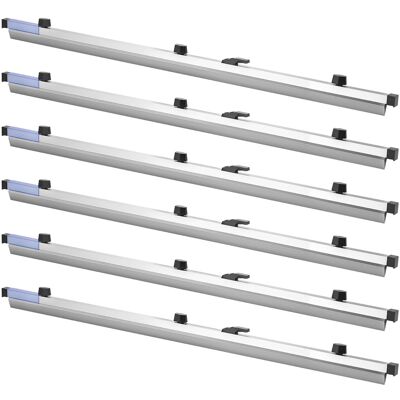 VEVOR - Blueprint Clamps, 36 Inches, Blueprint Hanging Clips Binding Strips, Aluminum Construction, Large Document Storage - Silver VEVOR - Blueprint Clamps, 36 Inches, Blueprint Hanging Clips Binding Strips, Aluminum Construction, Large Document Storage - Silver