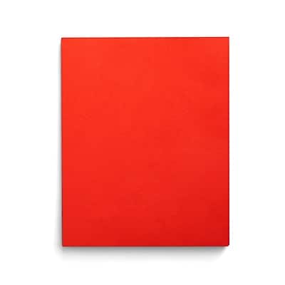 Staples - Smooth 2-Pocket Paper Folder with Fasteners, 25/Box - Orange Staples - Smooth 2-Pocket Paper Folder with Fasteners, 25/Box - Orange