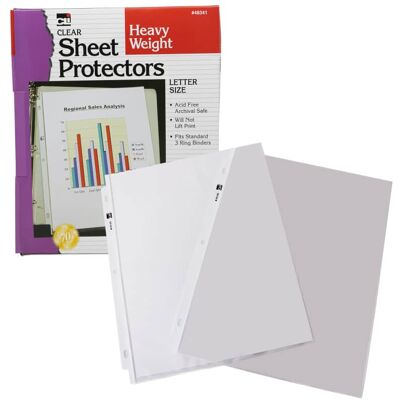 Charles Leonard - Sheet Protectors Heavy Weight Letter Size Clear Box of 100 Charles Leonard - Sheet Protectors Heavy Weight Letter Size Clear Box of 100