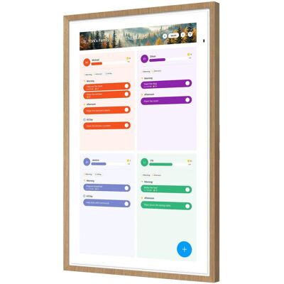 Apolosign - 21.5" Dual-Mode Digital Calendar, Wall Planner, Smart Family Organizer - Teak Yellow Apolosign - 21.5" Dual-Mode Digital Calendar, Wall Planner, Smart Family Organizer - Teak Yellow