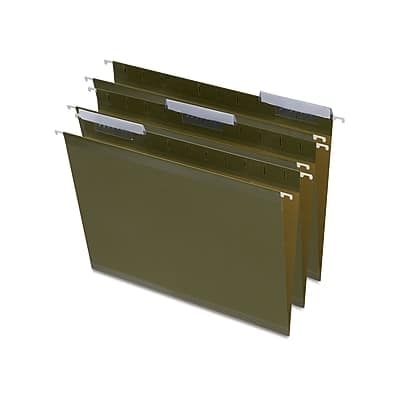 Staples - 100% Recycled Reinforced Recycled Hanging File Folder, 1/3-Cut Tab, Letter Size, 25/Box - Standard Green Staples - 100% Recycled Reinforced Recycled Hanging File Folder, 1/3-Cut Tab, Letter Size, 25/Box - Standard Green