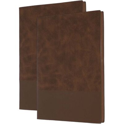 Unique Bargains - 2pcs Hardcover Leather Lined Journal, 100 Pages 8.3x5.7" A5 Lined Diary Notebook for Office Home Writing - Brown Unique Bargains - 2pcs Hardcover Leather Lined Journal, 100 Pages 8.3x5.7" A5 Lined Diary Notebook for Office Home Writing - Brown