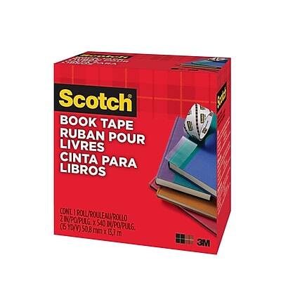 Scotch - Book Tape, 2" x 15 yds., 3" Core - Transparent Clear Scotch - Book Tape, 2" x 15 yds., 3" Core - Transparent Clear