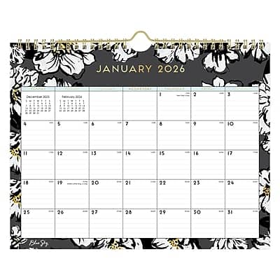 Blue Sky - 2026 Baccara 11" x 8.75" Monthly Desk Calendar - Multicolor Blue Sky - 2026 Baccara 11" x 8.75" Monthly Desk Calendar - Multicolor
