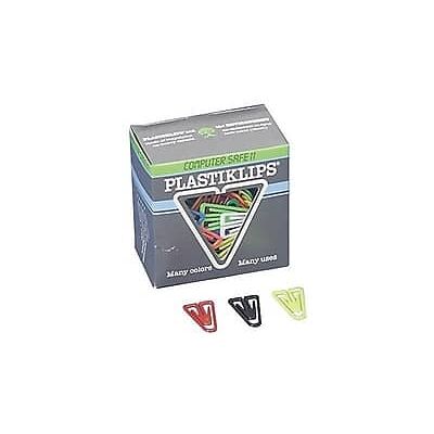 Baumgartens - Plastiklips Paper Clips, Large, Colors, 200/Box - Assorted Baumgartens - Plastiklips Paper Clips, Large, Colors, 200/Box - Assorted