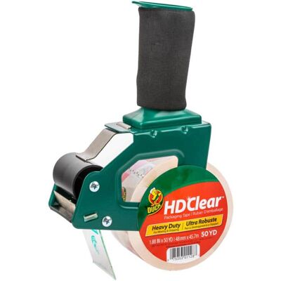 Duck - HD Clear 1.88 in. W X 50 yd L Dispenser with Packing Tape Duck - HD Clear 1.88 in. W X 50 yd L Dispenser with Packing Tape