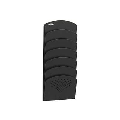 Safco - 7-Pocket Steel Wall File, Letter/Legal Size - Black Safco - 7-Pocket Steel Wall File, Letter/Legal Size - Black