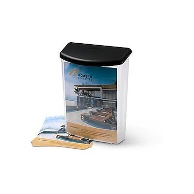 Staples - Literature Box, 8.5" x 11" Plastic - Clear Staples - Literature Box, 8.5" x 11" Plastic - Clear