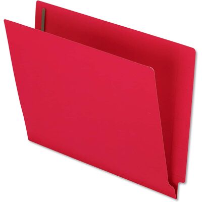 Tops Business Forms - Colored Reinforced End Tab Fastener Folders, 0.75" Expansion, 2 Fasteners, Letter Size, Red Exterior, 50/Box Tops Business Forms - Colored Reinforced End Tab Fastener Folders, 0.75" Expansion, 2 Fasteners, Letter Size, Red Exterior, 50/Box