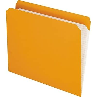Pendaflex - Reinforced Top Tab File Folders, Straight Cut, Letter, 100/Box - Orange Pendaflex - Reinforced Top Tab File Folders, Straight Cut, Letter, 100/Box - Orange