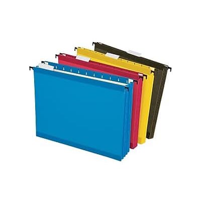 Pendaflex - SureHook Reinforced Extra Capacity Hanging File Folders, Letter Size, 4/Pack - Assorted Colors Pendaflex - SureHook Reinforced Extra Capacity Hanging File Folders, Letter Size, 4/Pack - Assorted Colors
