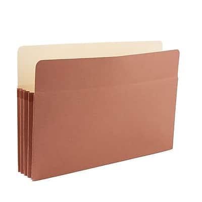 Staples - Reinforced File Pocket, 3.5" Expansion, Legal Size, 25/Box - Brown Staples - Reinforced File Pocket, 3.5" Expansion, Legal Size, 25/Box - Brown